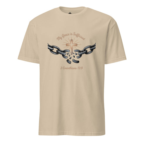 My Grace is Sufficient Chain Breaker Christian Bible Verse T-Shirt